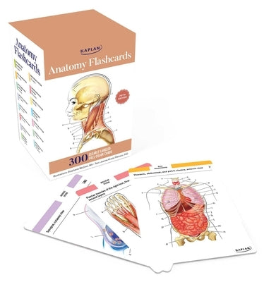 Anatomy Flashcards: 300 Flashcards with Anatomically Precise Drawings and Exhaustive Descriptions Other Kaplan Publishing