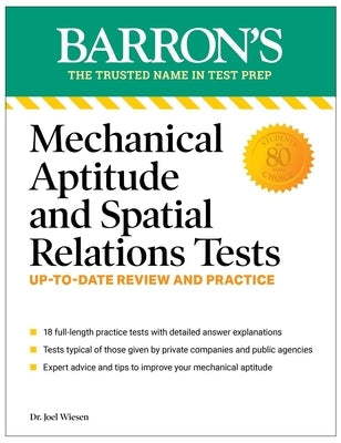Mechanical Aptitude and Spatial Relations Tests, Fourth Edition Paperback Kaplan North America LLC D/B/A Barron's Educa