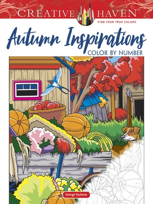Creative Haven Autumn Inspirations Color by Number Paperback Dover Publications
