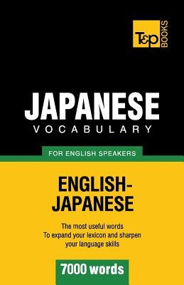 Japanese vocabulary for English speakers - 7000 words Paperback T&p Books