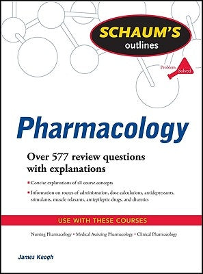 Schaum's Outline of Pharmacology Paperback McGraw-Hill Companies