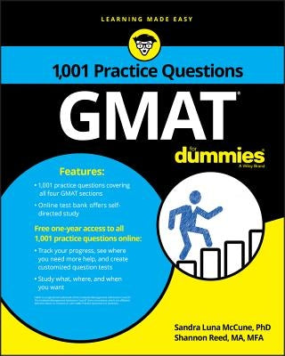 GMAT: 1,001 Practice Questions for Dummies Paperback For Dummies