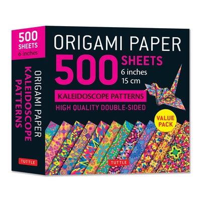 Origami Paper 500 Sheets Kaleidoscope Patterns 6 (15 CM): Tuttle Origami Paper: Double-Sided Origami Sheets Printed with 12 Different Designs (Instruc Other Tuttle Publishing