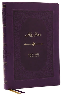 KJV Holy Bible: Giant Print Thinline, Purple Leathersoft, Red Letter, Comfort Print: King James Version (Vintage) Bible Thomas Nelson
