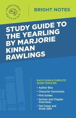 Study Guide to The Yearling by Marjorie Kinnan Rawlings Paperback Dexterity