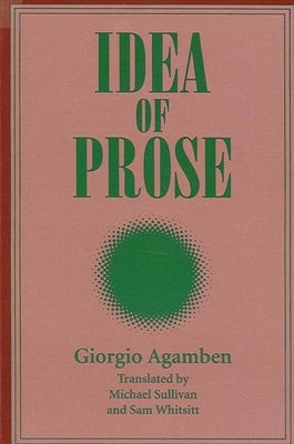 Idea of Prose Paperback State University of New York Press