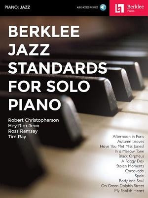 Berklee Jazz Standards for Solo Piano (Book/Online Audio) Paperback Berklee Press Publications