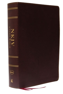 NKJV Study Bible, Bonded Leather, Burgundy, Full-Color, Comfort Print: The Complete Resource for Studying God's Word Bible Thomas Nelson