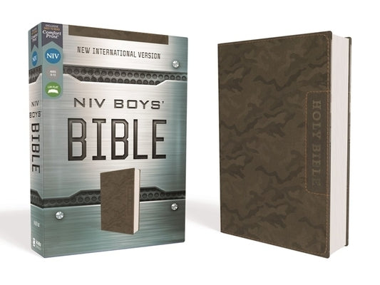 Niv, Boys' Bible, Leathersoft, Brown Camo, Comfort Print Bible Zonderkidz