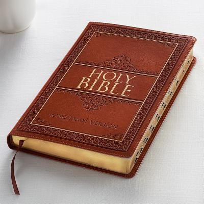 KJV Large Print Thumb Index Edition: Tan by