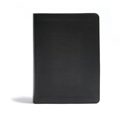 CSB He Reads Truth Bible, Black Leathertouch: Black Letter, Wide Margins, Notetaking Space, Reading Plans, Sewn Binding, Two Ribbon Markers, Easy-To-R Bible Holman Bibles