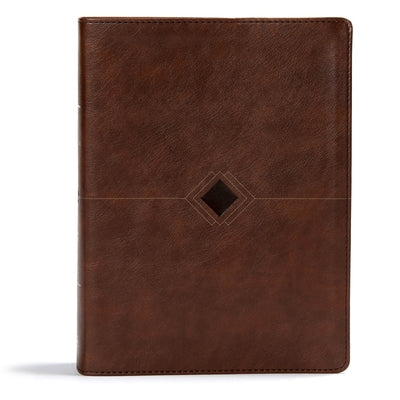 CSB Day-By-Day Chronological Bible, Brown Leathertouch: Black Letter, 365 Days, One Year, Ribbon Marker, Sewn Binding, Easy-To-Read Bible Serif Type Holman Bibles