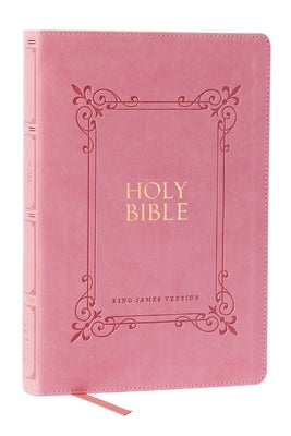 KJV Holy Bible: Large Print with 53,000 Center-Column Cross References, Pink Leathersoft, Red Letter, Comfort Print: King James Version Bible Thomas Nelson