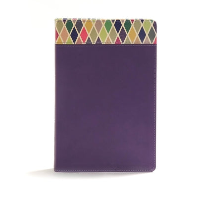 CSB Rainbow Study Bible, Purple Leathertouch Bible Holman Bibles