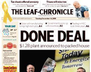 The Leaf Chronicle Fri, Sat & Sun 3 Day Delivery for 4 Weeks - MO Corrections Bookstore