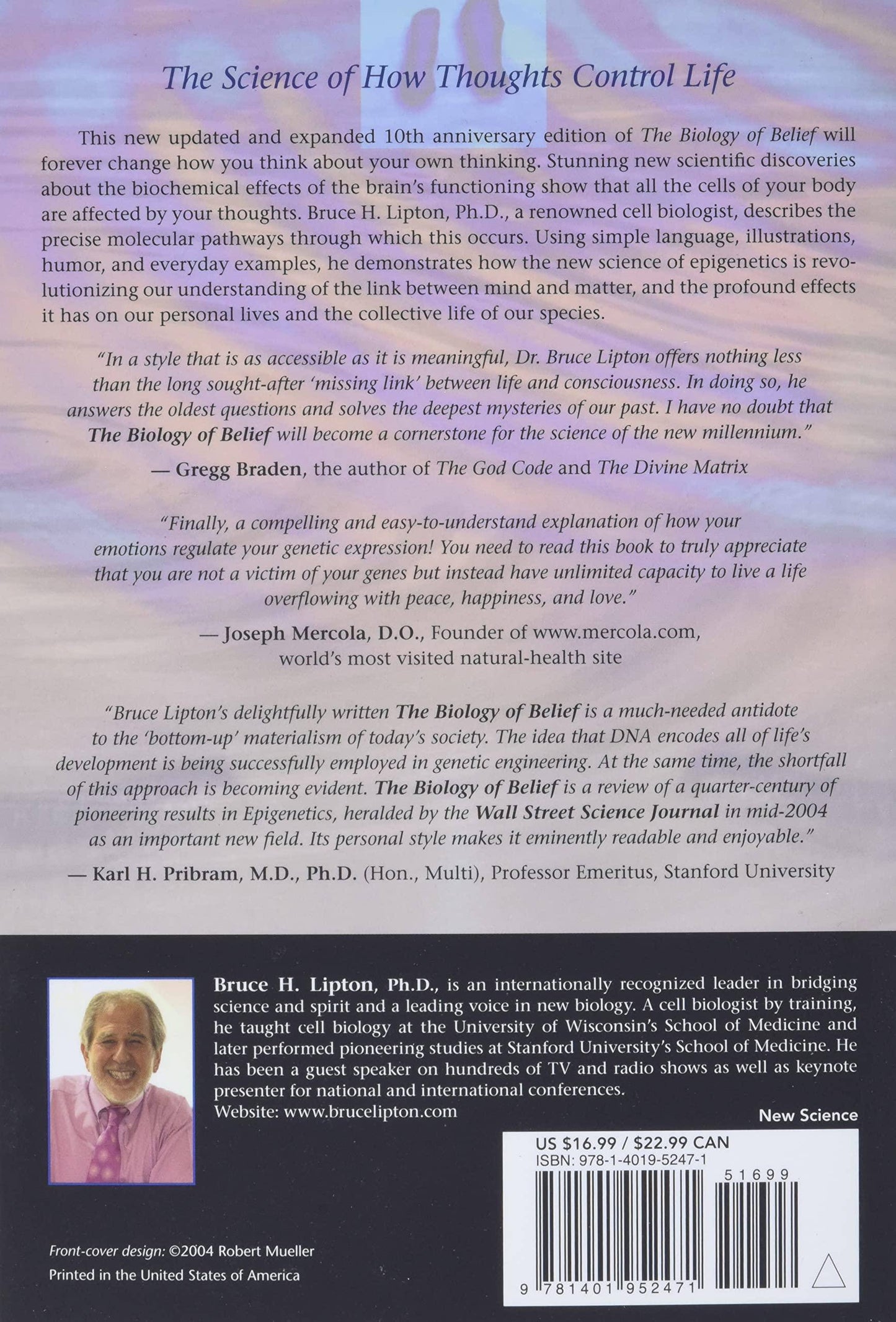Biology of Belief: Unleashing the Power of Consciousness, Matter - MO Corrections Bookstore
