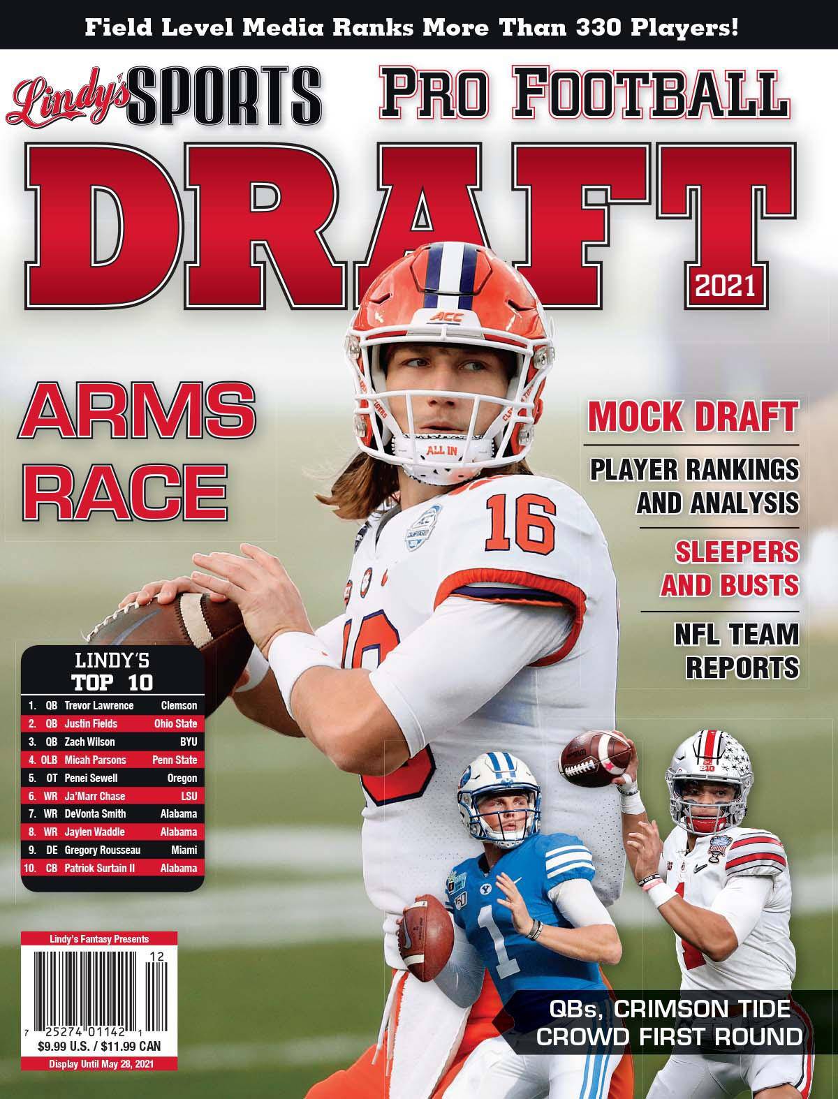 Lindy's 2021 Pro Football Draft Magazine - MO Corrections Bookstore 